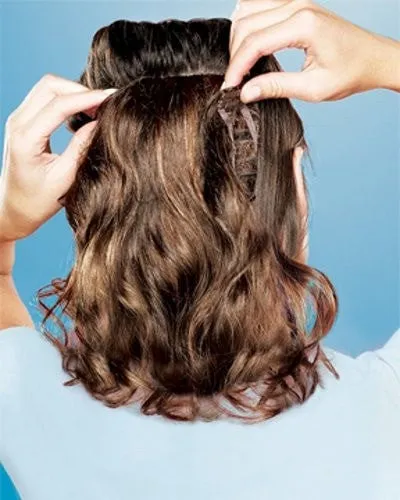17" Clip In Wavy Extension | Human Hair | DISCONTINUED
