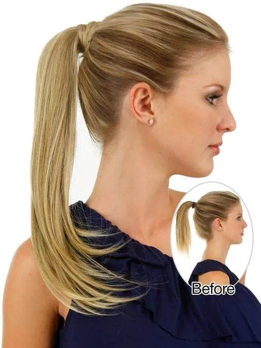 18" Simply Straight Pony | Wrap-Around Ponytail