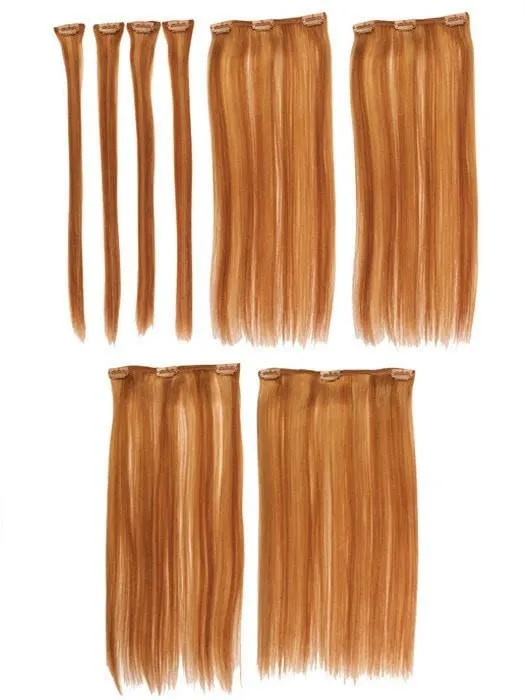 20" easiXtend Elite | Remy Human Hair | 8 (PCS) Clip In Extensions