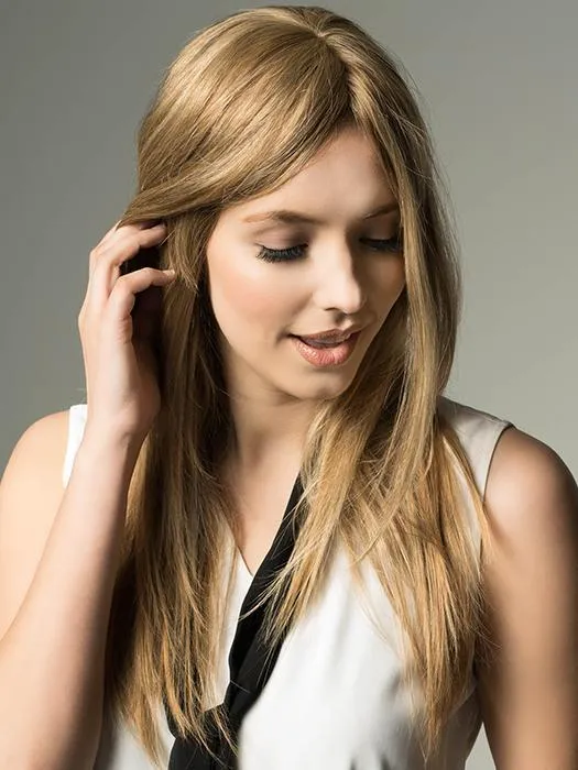MONO WIGLET 12-HH | Human Hair Top Piece (Mono Top)