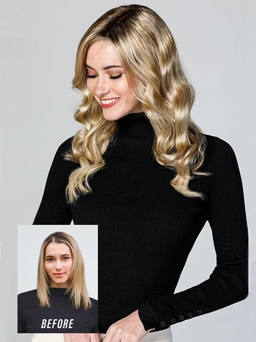 Top Coverage Wavy 18" | Synthetic Hair Topper (Mono Top)